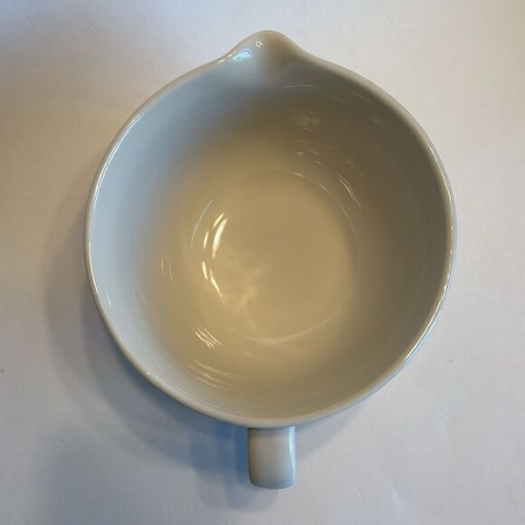 Threshold Target Striped Mixing Bowl W/Handle Pink and White Ceramic - Picture 4 of 9